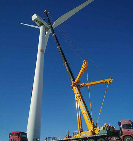 江西風電起重安裝吊裝現場 江西風電起重安裝吊裝現場